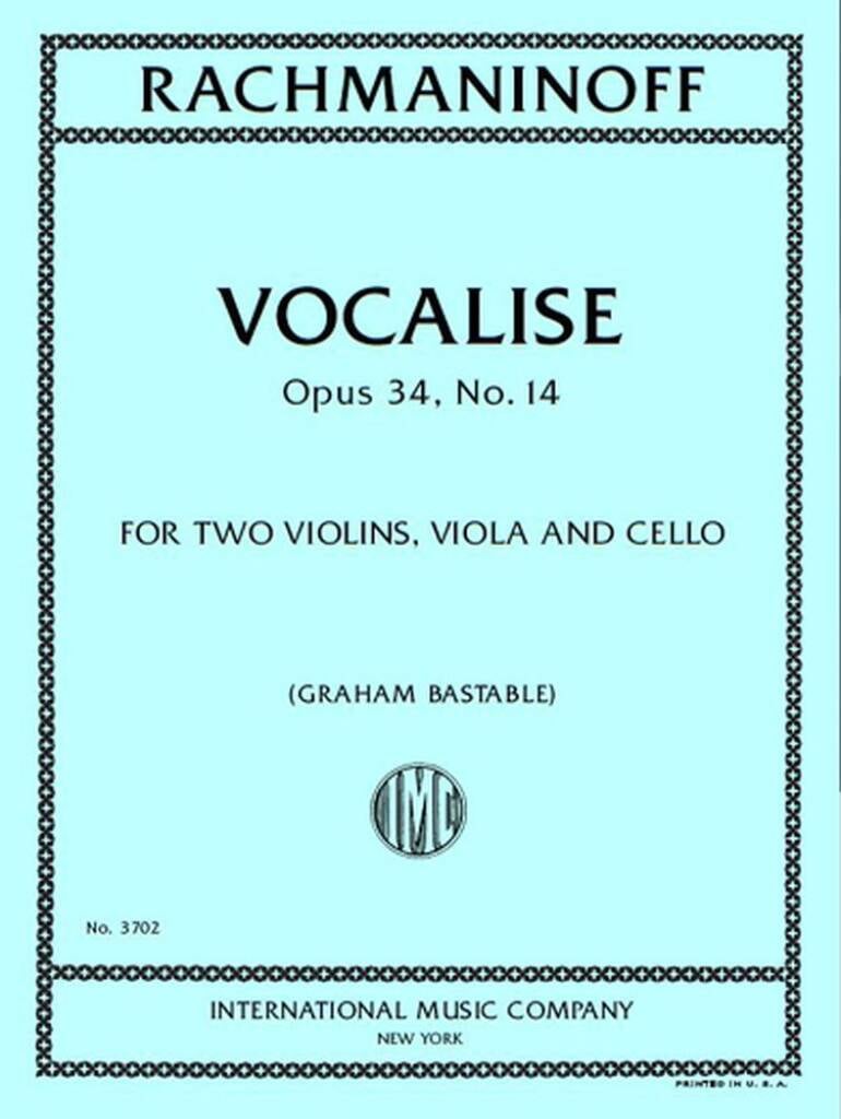 Vocalise Opus 34 No 14